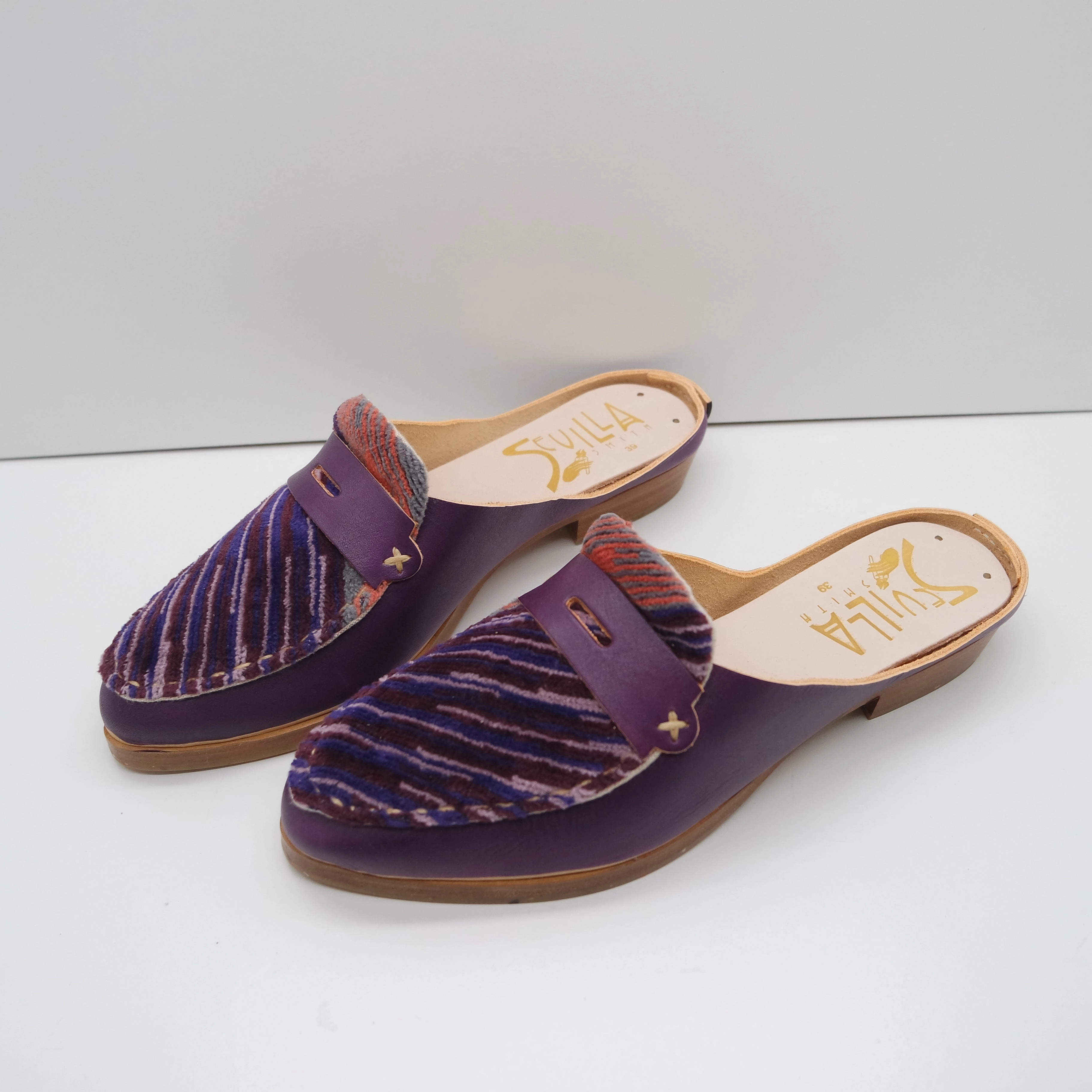 1960s Loafers READY MADE. SIZE 39. THE MIA. UBE. 2CM HEEL. MISSONI LAKE 12