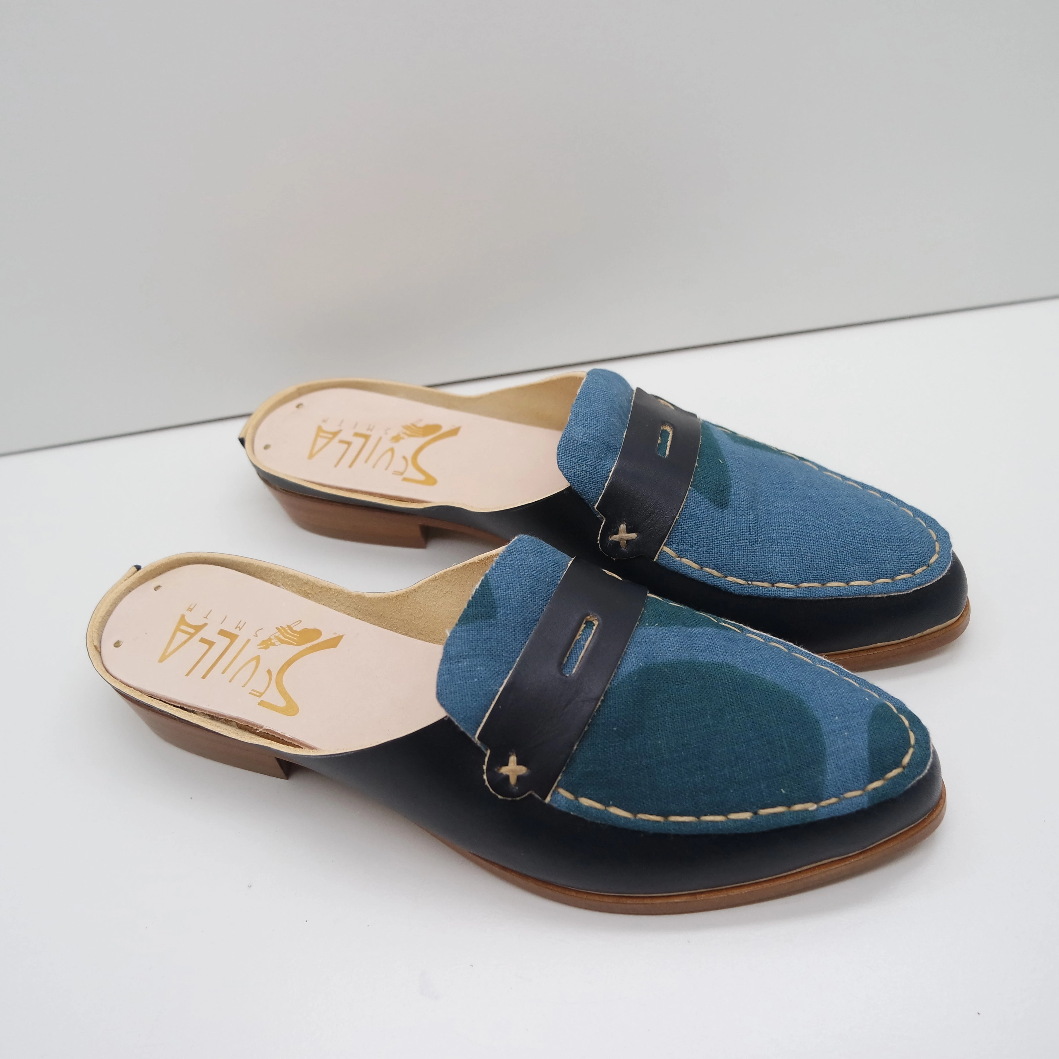 READY MADE. SIZE 40. THE MIA. NORI. 2CM HEEL. SLOW GOODS STUDIO LAKE 15 Ruched Loafers