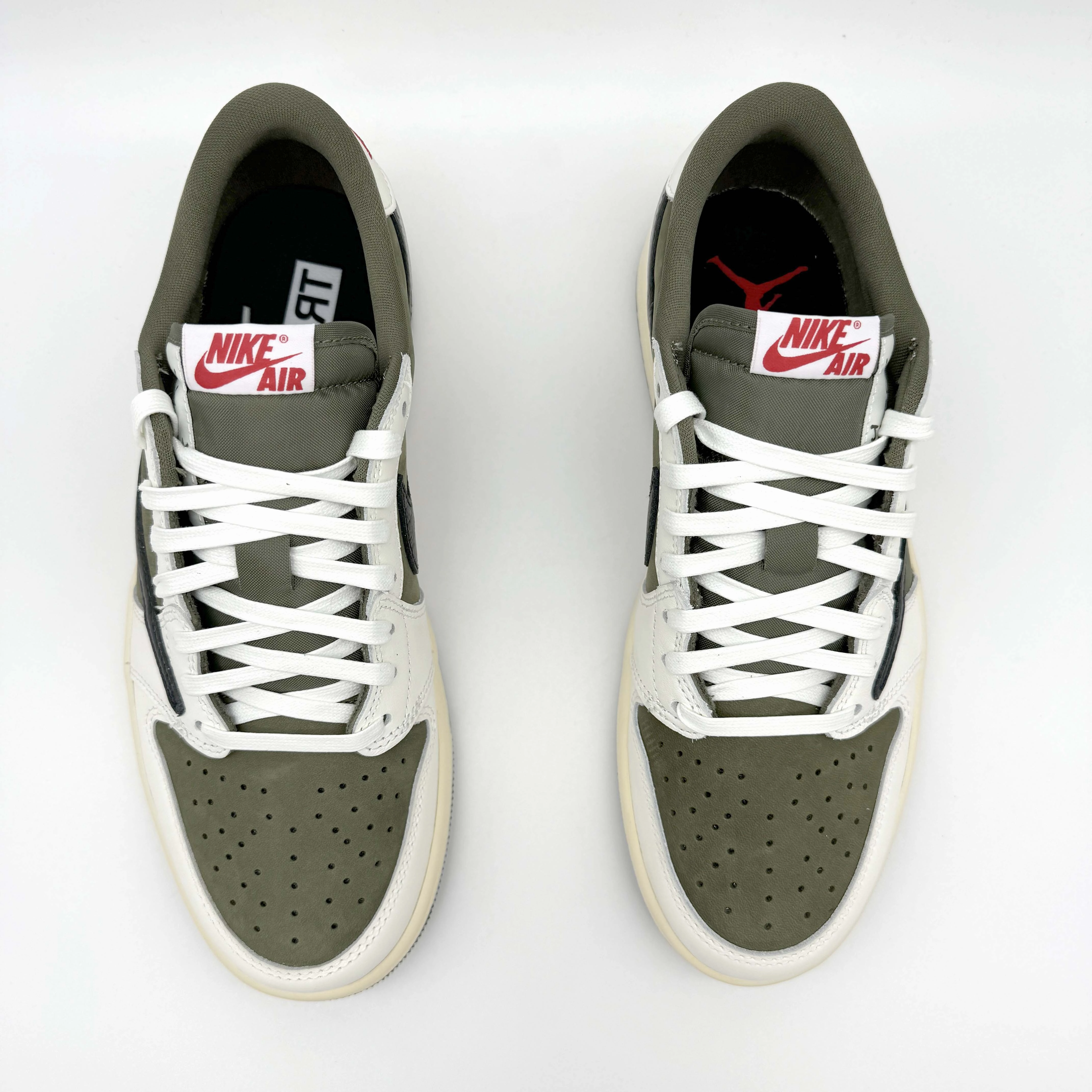 Sneaker Herren Billig Jordan 1 Retro Low OG Travis Scott Medium Olive