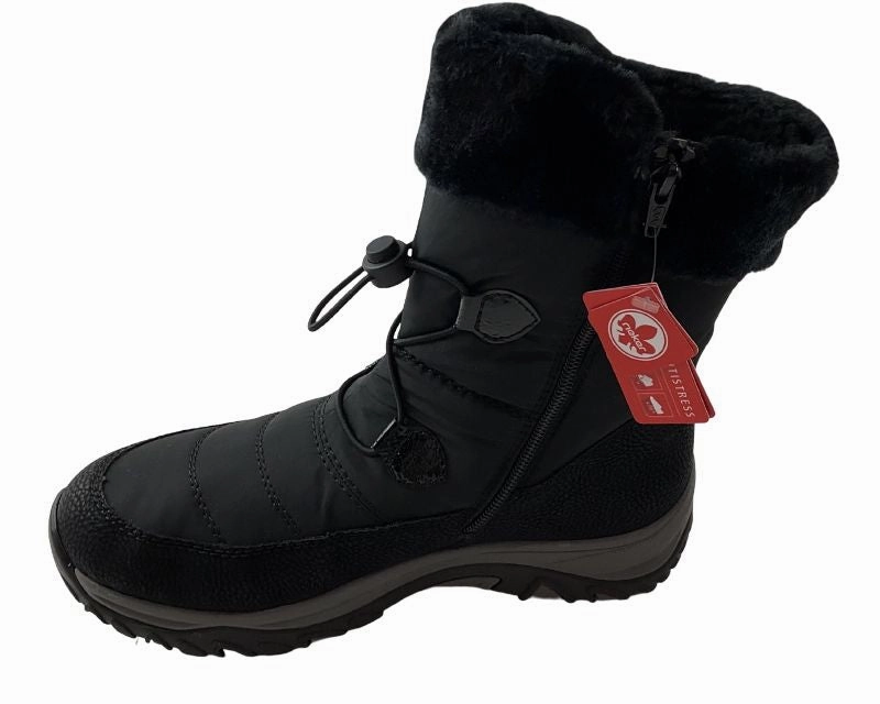 Motorrad Stiefel Sommer Rieker Damen Stiefel M9683-00 Schwarz  Rieker-TEX