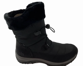 Rieker Damen Stiefel M9683-00 Schwarz  Rieker-TEX Stiefel Gefüttert Leder