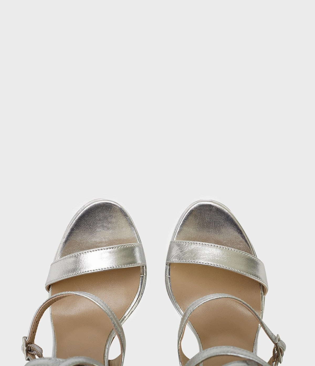 Riemchen Sandaletten Chiara silber High Heels Aesthetic