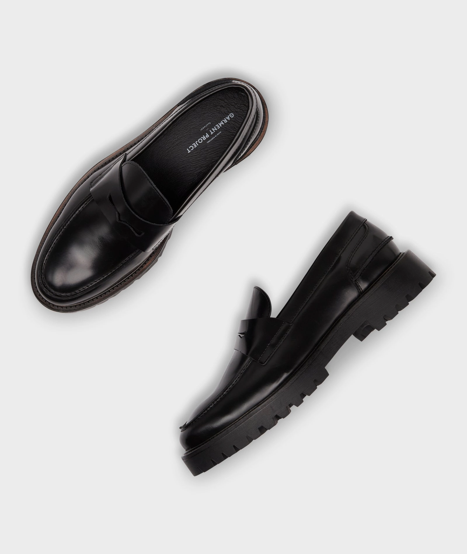 James Dean Loafers Aaron Penny Loafer - Black Polido