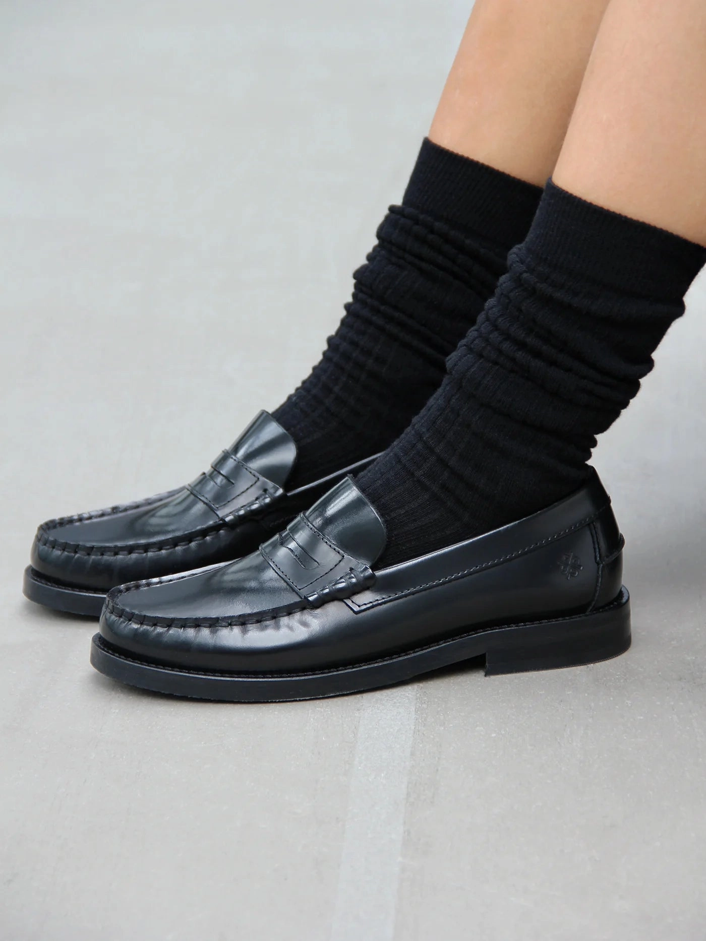 Playboy Norah Black Polido Testoni Loafers