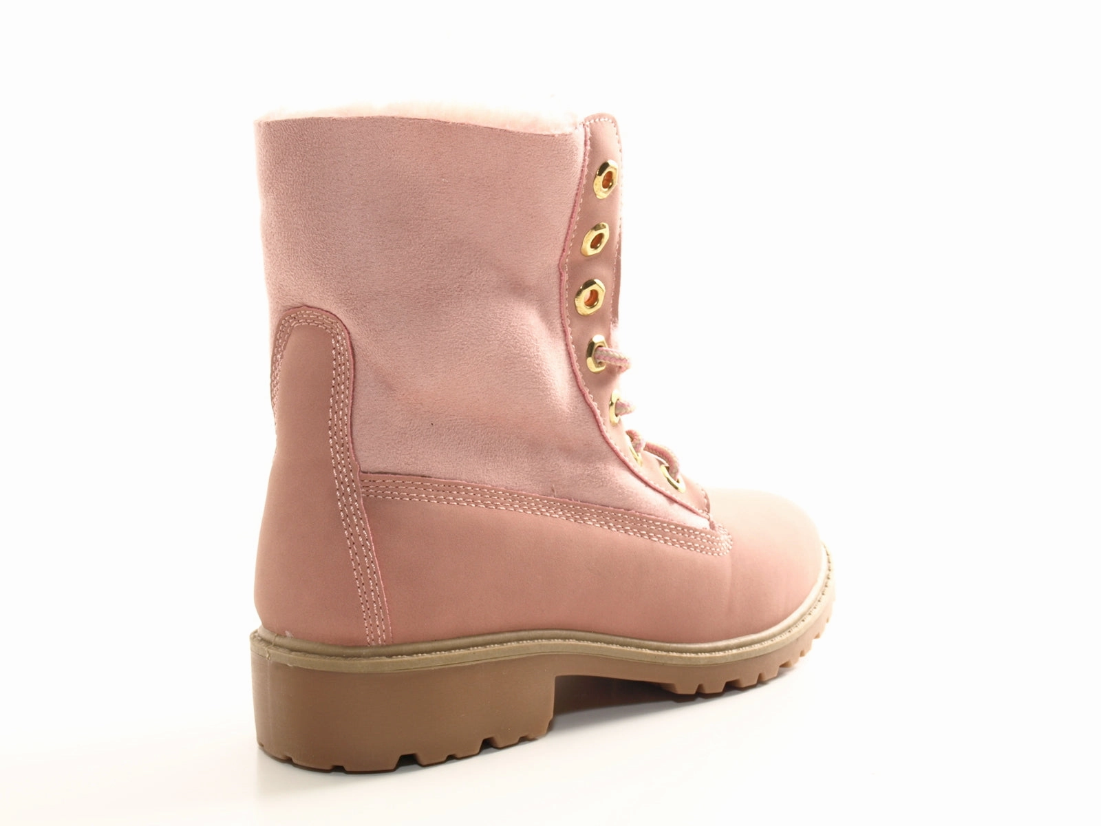 Damen Stiefeletten Schnrr Boots Outdoor Winterboots warm gefttert Pink # 2 Stiefeletten Crickit
