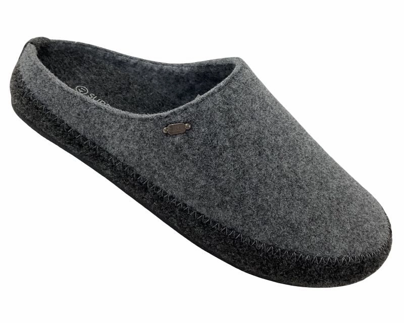 Unisex Vent Pantoffeln SUPERSOFT Herren Hausschuhe  Pantoffeln 511 190 GREY