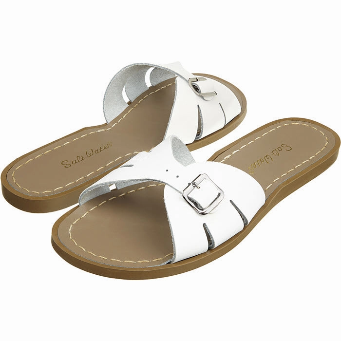 Salt Water Sandalen CLASSIC SLIDES white Sandalen Mit Wechselfußbett Weite G
