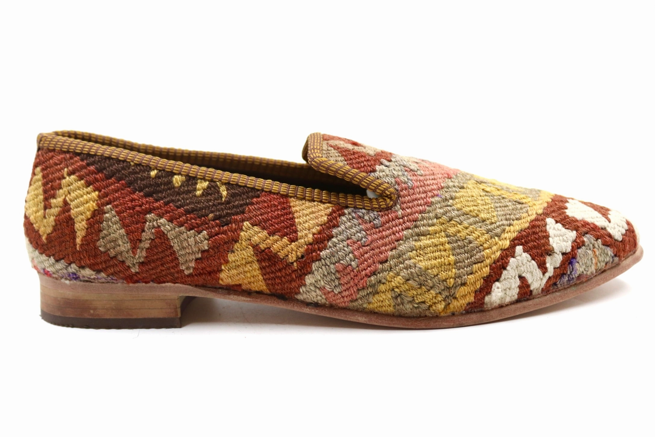 Salvio Gre 45 - Kelim Loafers Heel Platform Loafers