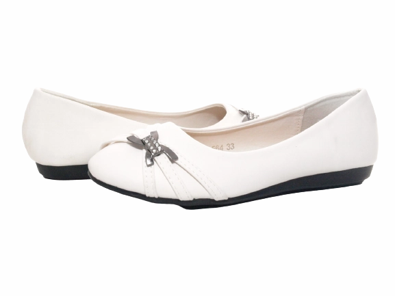 Schwarze Flecken Lederschuhe Mdchen Slipper Halbschuhe Ballerina Loafer Mokassins Slip On Flats Freizeit White # 564