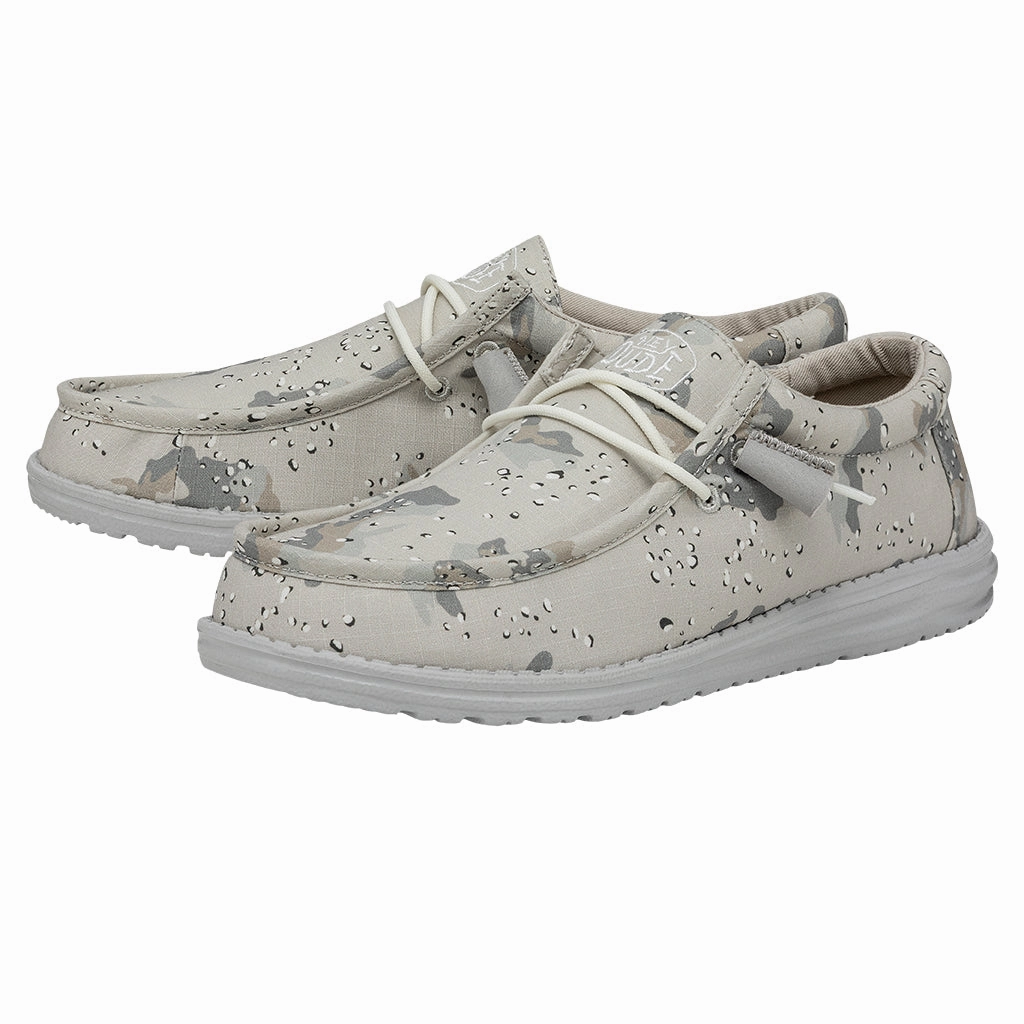 Lederschuhe Mittelalter Schnittmuster Wally Camouflage Herren - Greyscale Desert Camo