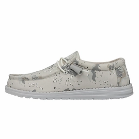 Lederschuhe Herren Weite Grösse Wally Camouflage Herren - Greyscale Desert Camo