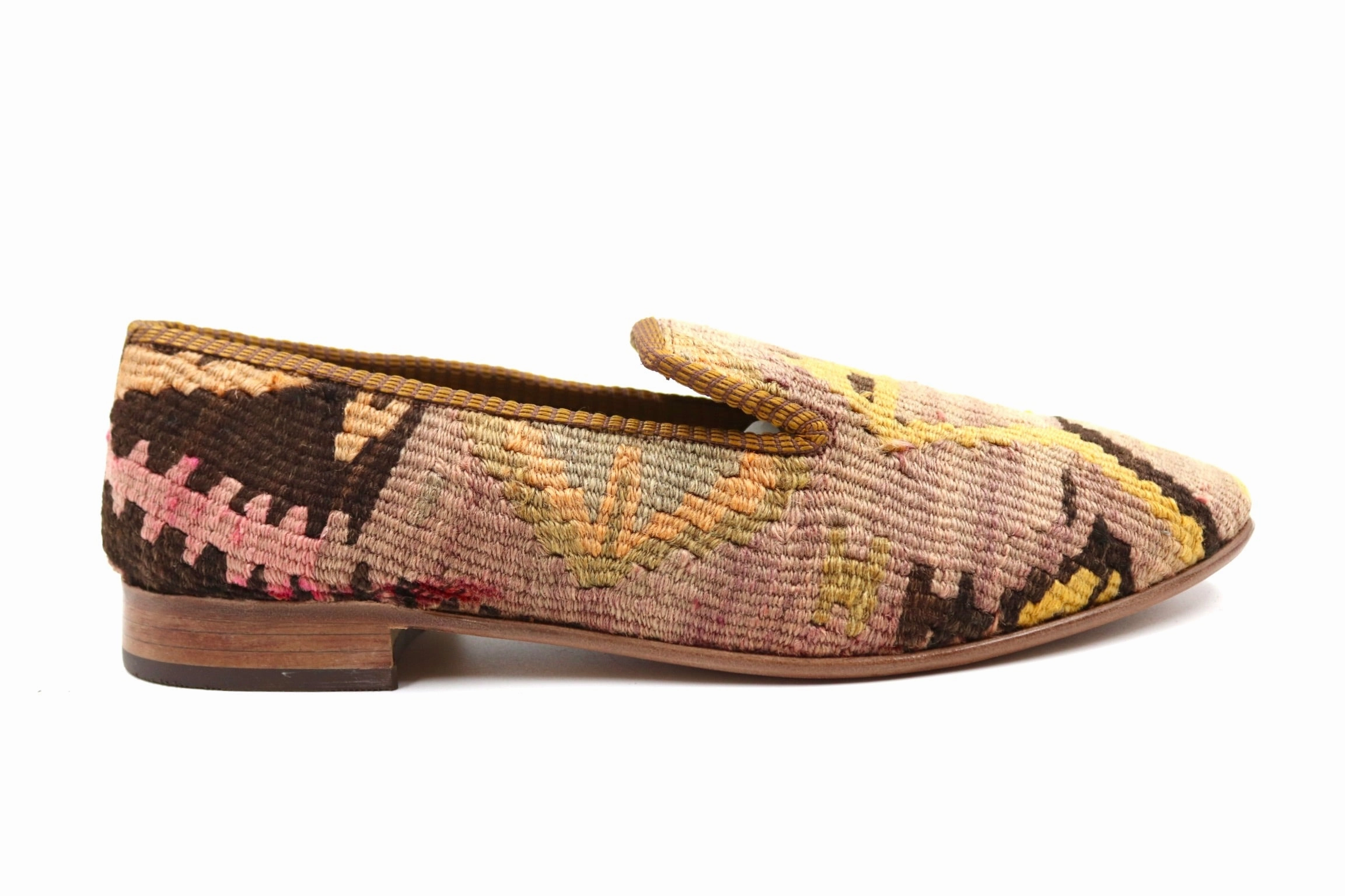 Decimus Gre 44 - Kelim Loafers Grey Suede Loafers