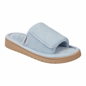 Women's Diamond Microterry Gemma Adjustable Slide Slipper Relax Pantoffeln