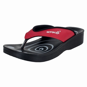 Aerowalk Women Slipper #0807 - RED Pantoffeln Socken