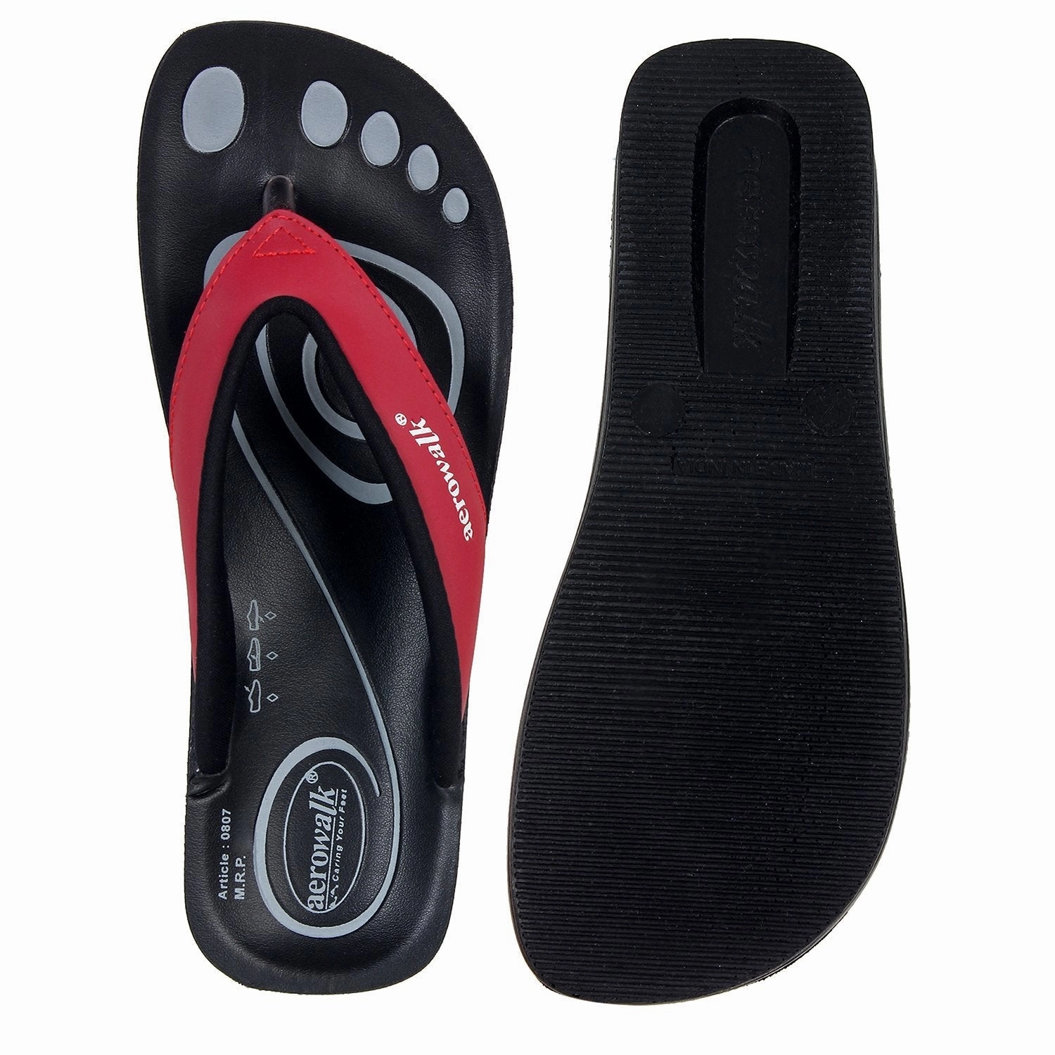 Deichmann Pantoffeln Aerowalk Women Slipper #0807 - RED