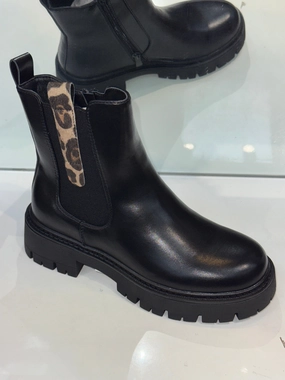 Disco Minirock Stiefel Leo Stiefelette