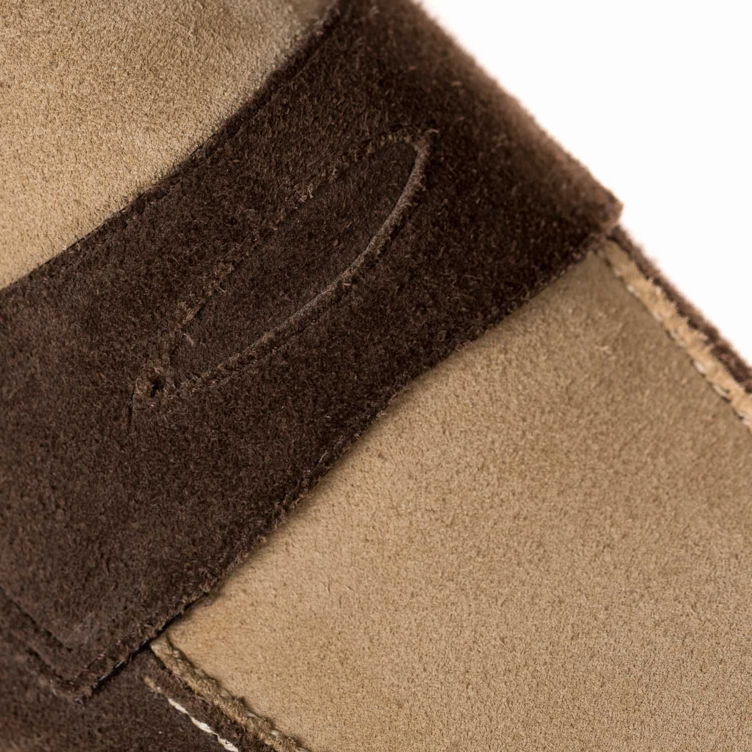 Loafer "Dress Spectator" aus zweifarbigem Rauhleder - reine Handarbeit Outfit Chunky Loafers