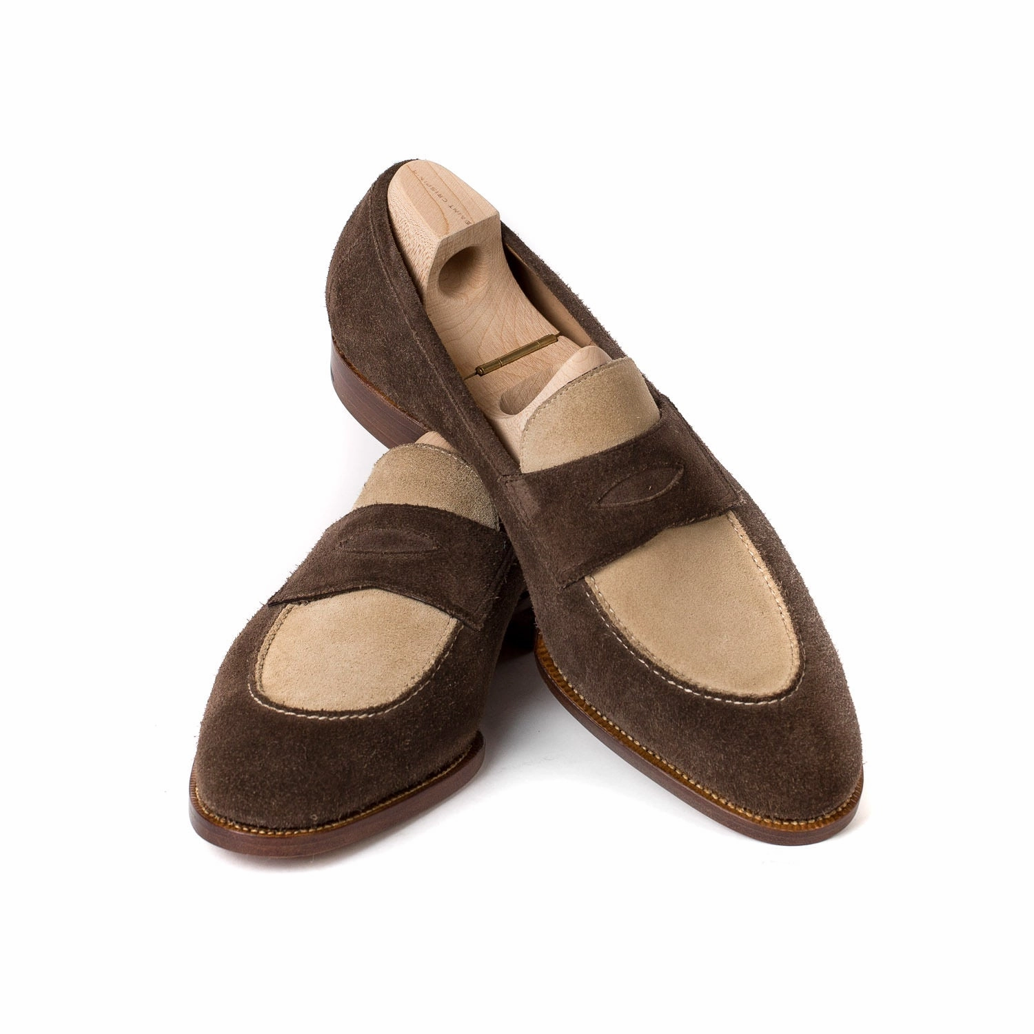 Loafer "Dress Spectator" aus zweifarbigem Rauhleder - reine Handarbeit Loafers Sneakers