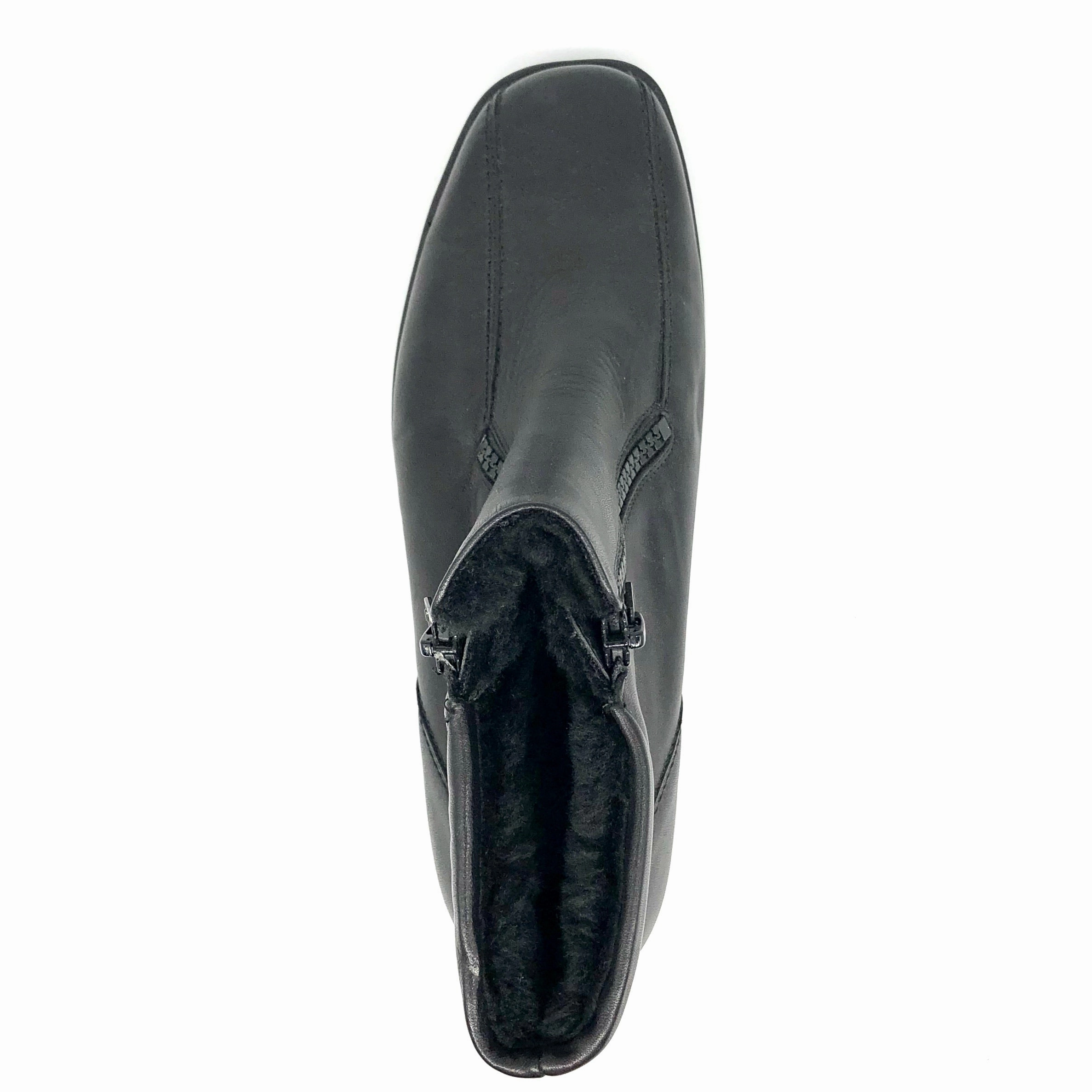 Profil Stiefel Damen Reissverschluss Stiefel Warmfutter Schwarz Semler 11723