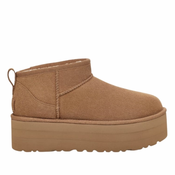 UGG Plateau Classic Ultra Mini Chestnut Chaps Stiefel