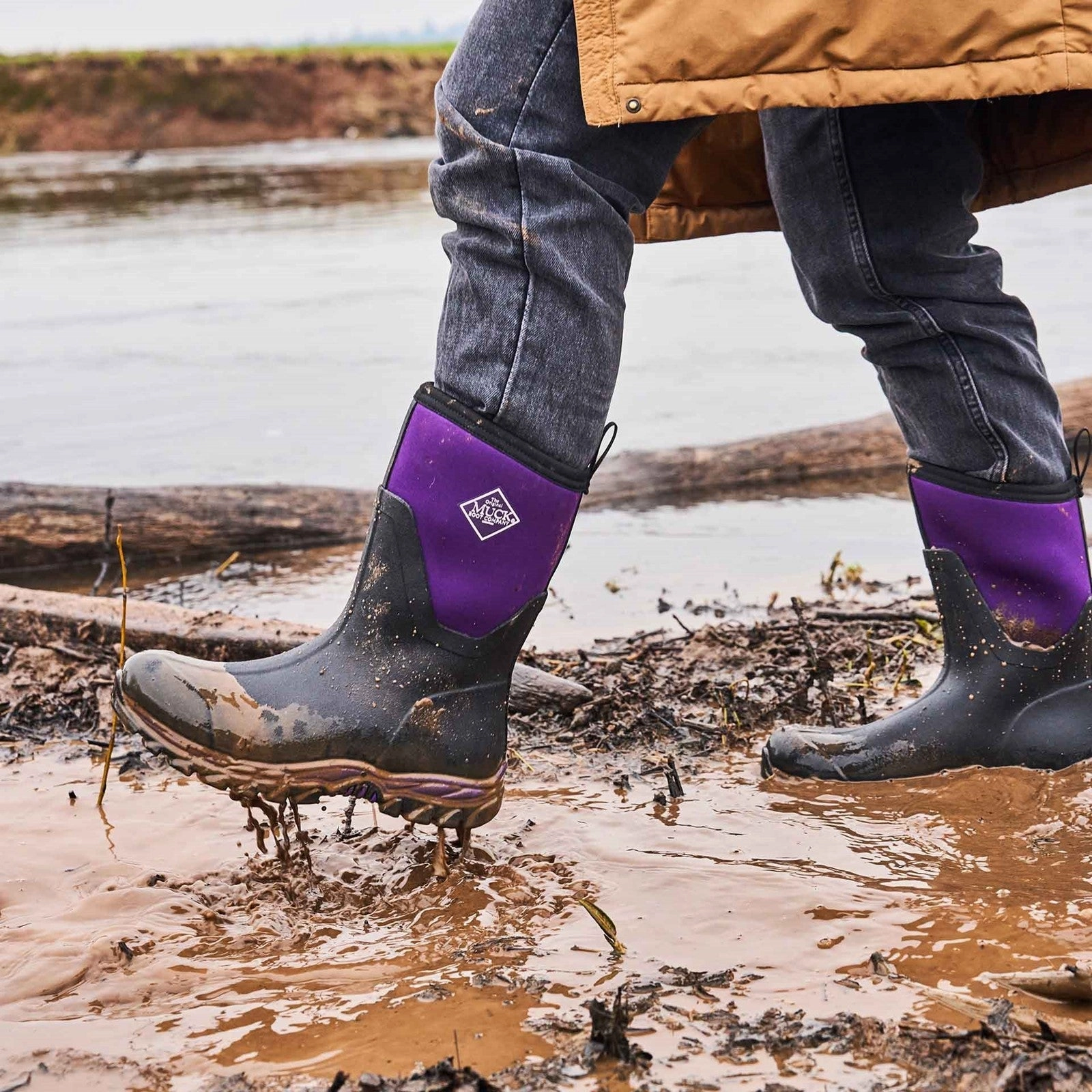 Damen Arctic Sport II Kurzstiefel | Black/Acai Hohe Stiefel Mit Fell