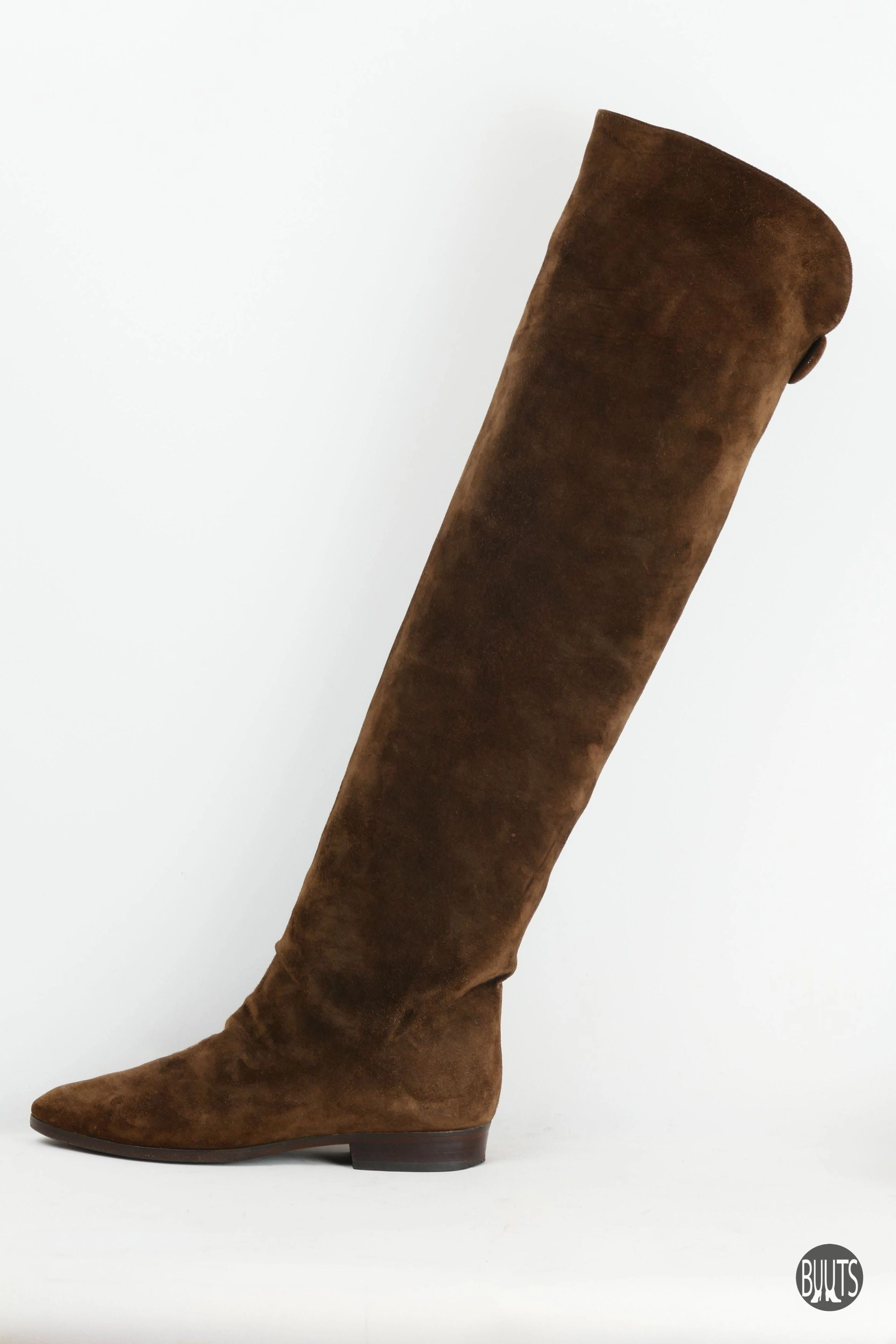 Bw Stiefel Sohle Löst Sich Vintage-Stiefel Wildleder dunkelbraun