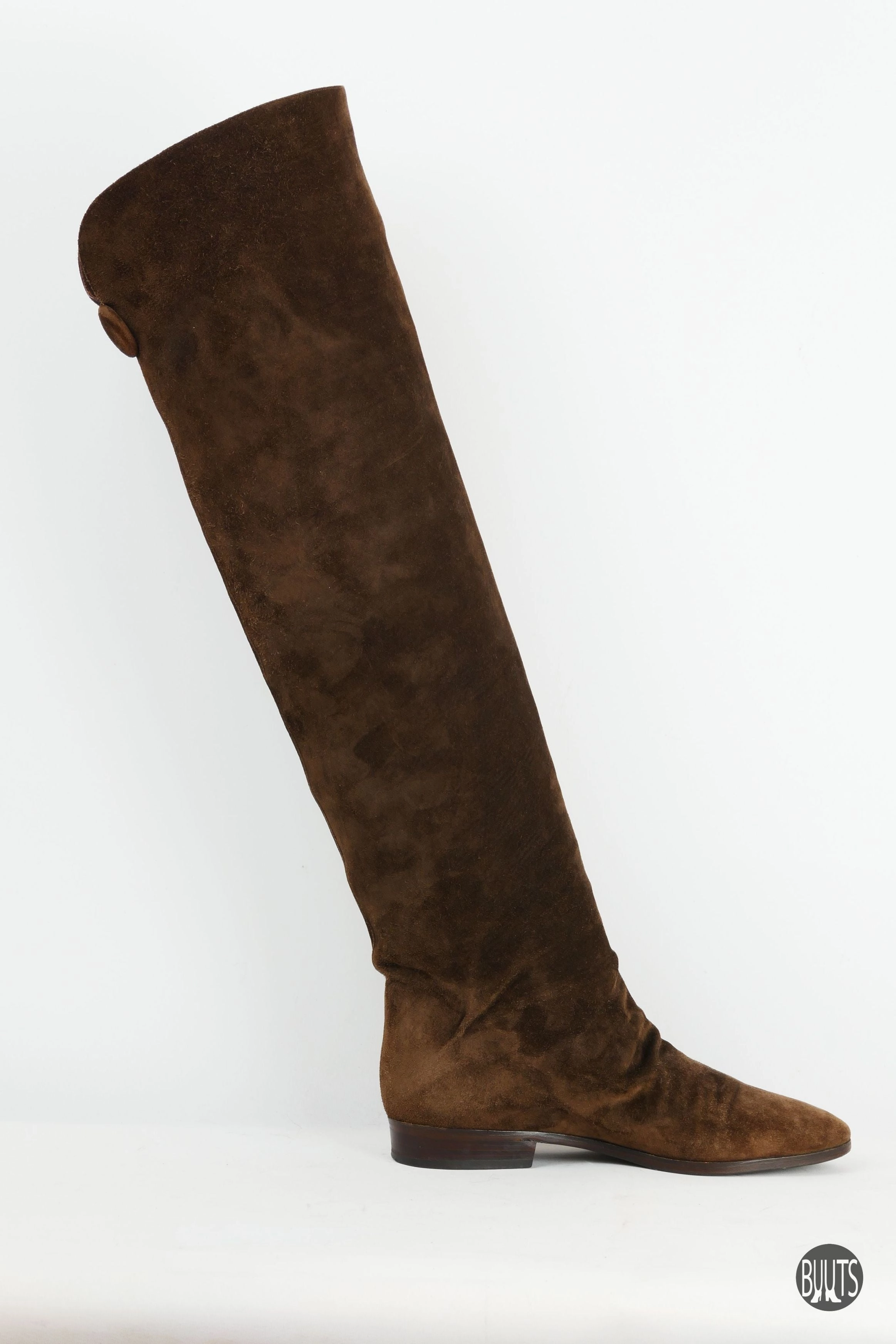 Vintage-Stiefel Wildleder dunkelbraun Stiefel Comfortex