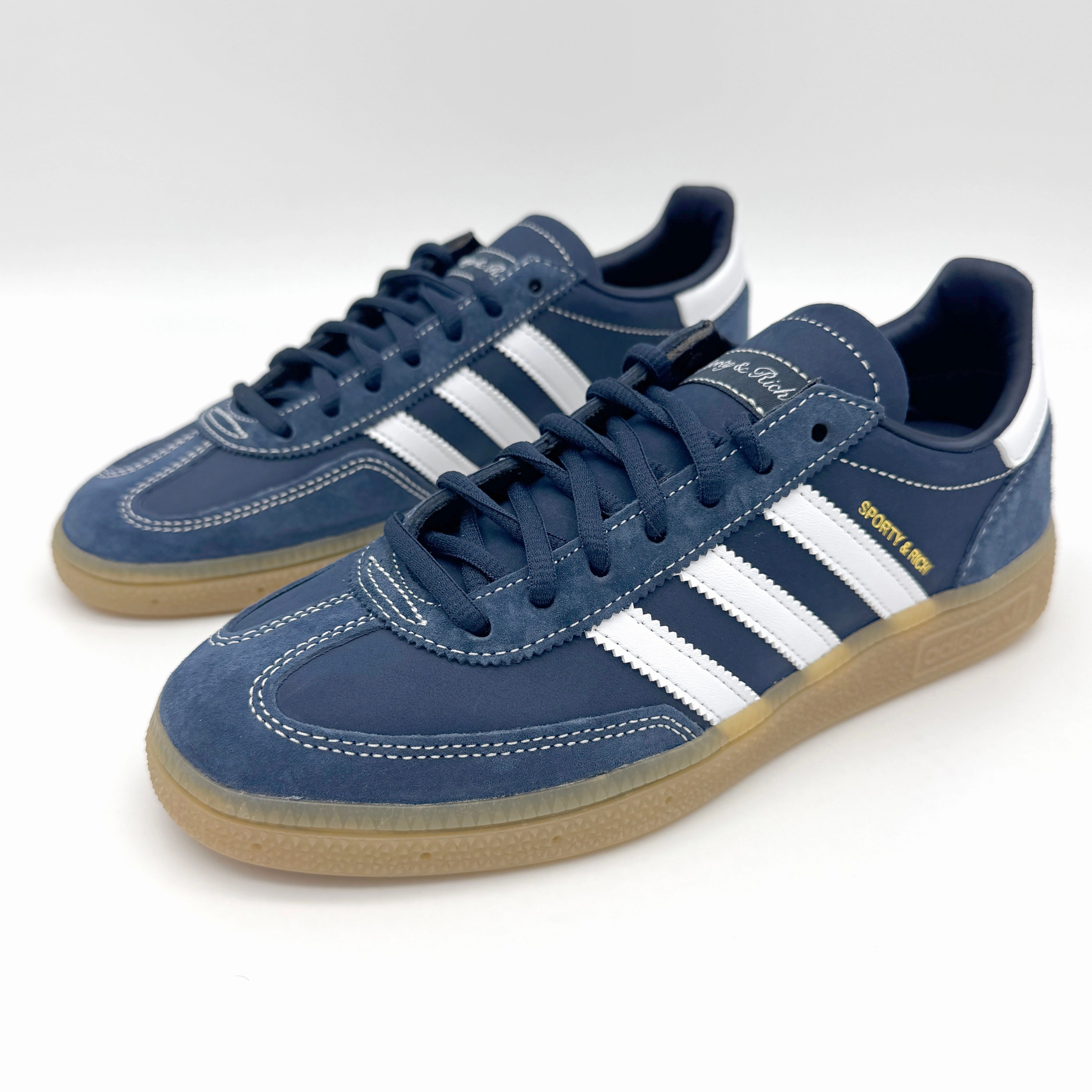 adidas Handball Spezial Sporty & Rich Navy Blau Weißer Leder Sneaker