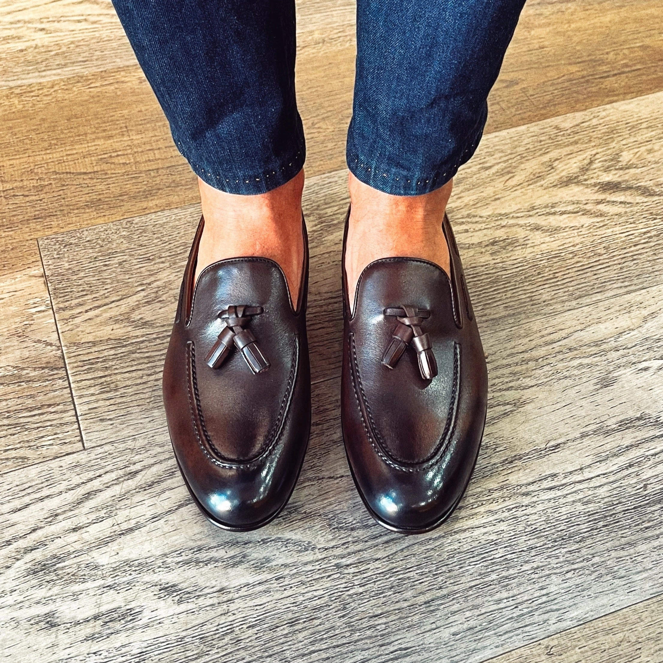 Slippers pelle testa di moro Einhorn Pantoffeln 28