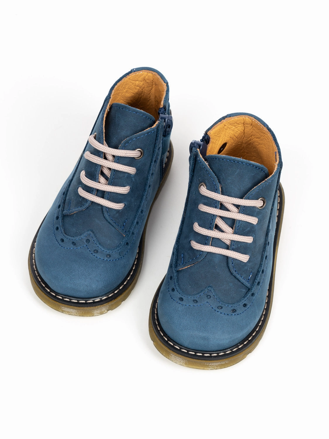 Lederschuhe Geschmeidig Machen Schnrschuhe aus Leder - Blau