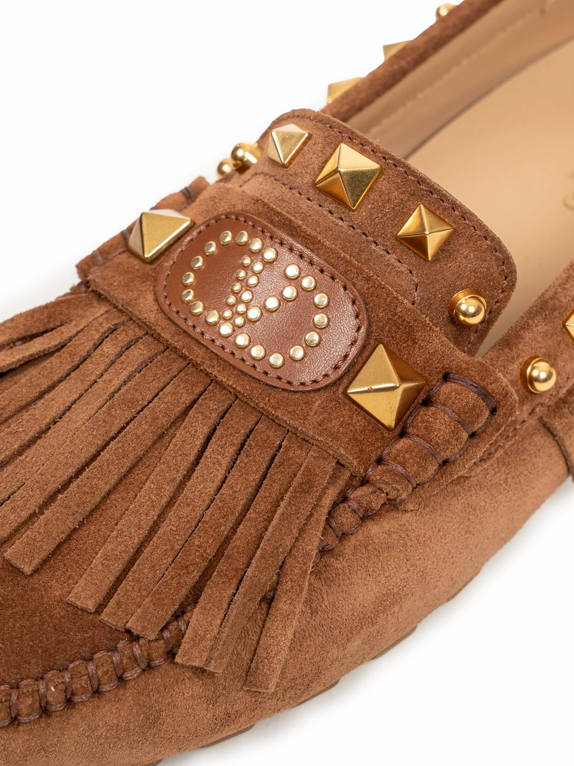 Lederschuhe Aceton Loafer Rocksud mit Fransen