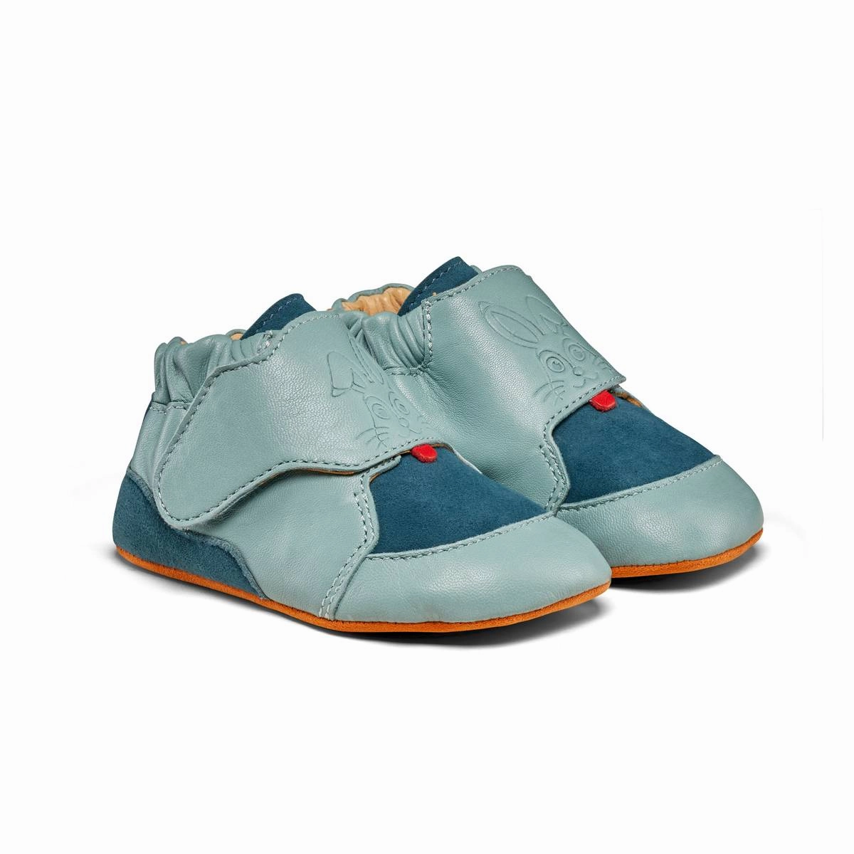 Lederschuhe Ausgestamzt Affenzahn Krabbelschuh Leder Crawly Hase