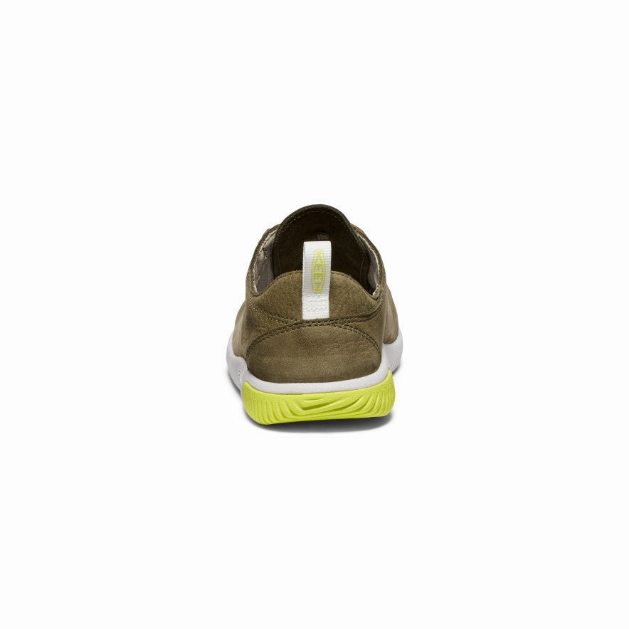 Big Kids' KNX Leather Sneaker  |  Martini Olive/Evening Primrose Sneaker Design
