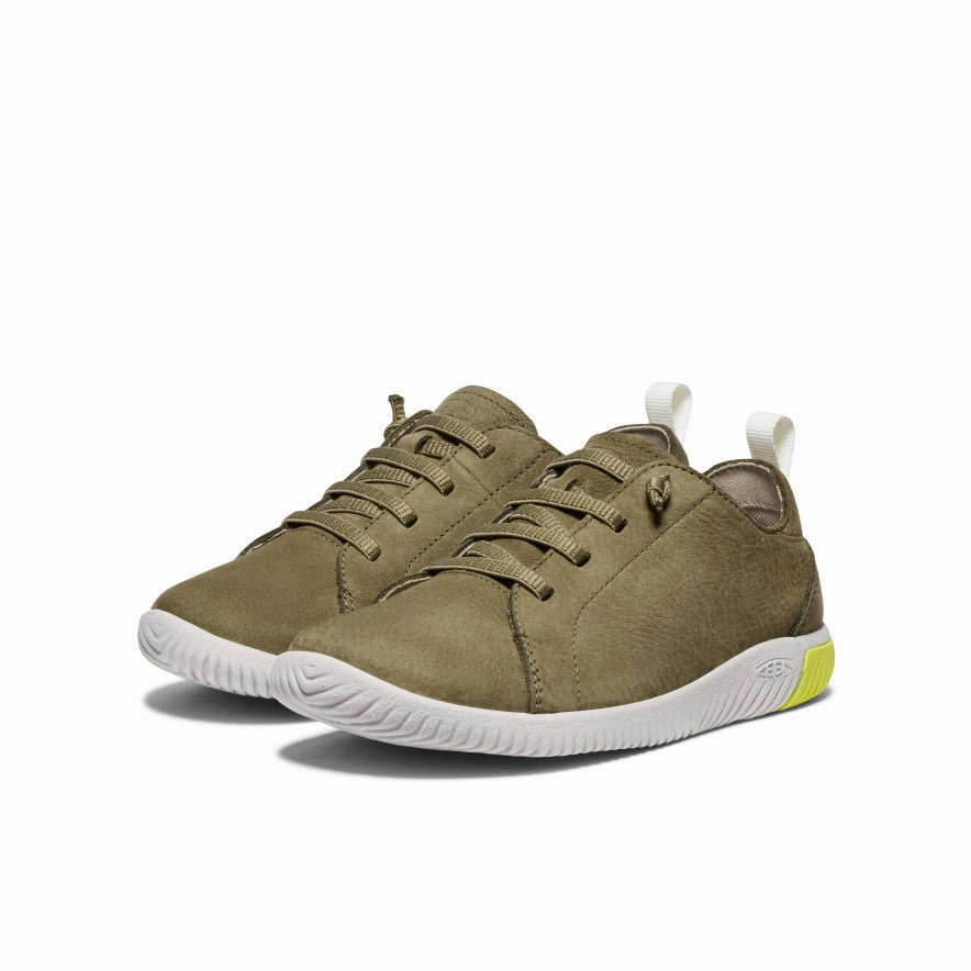 Damen Sneaker Slip On Big Kids' KNX Leather Sneaker  |  Martini Olive/Evening Primrose