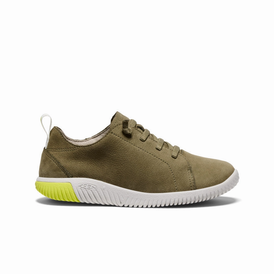 Big Kids' KNX Leather Sneaker  |  Martini Olive/Evening Primrose Allsaints Sneaker
