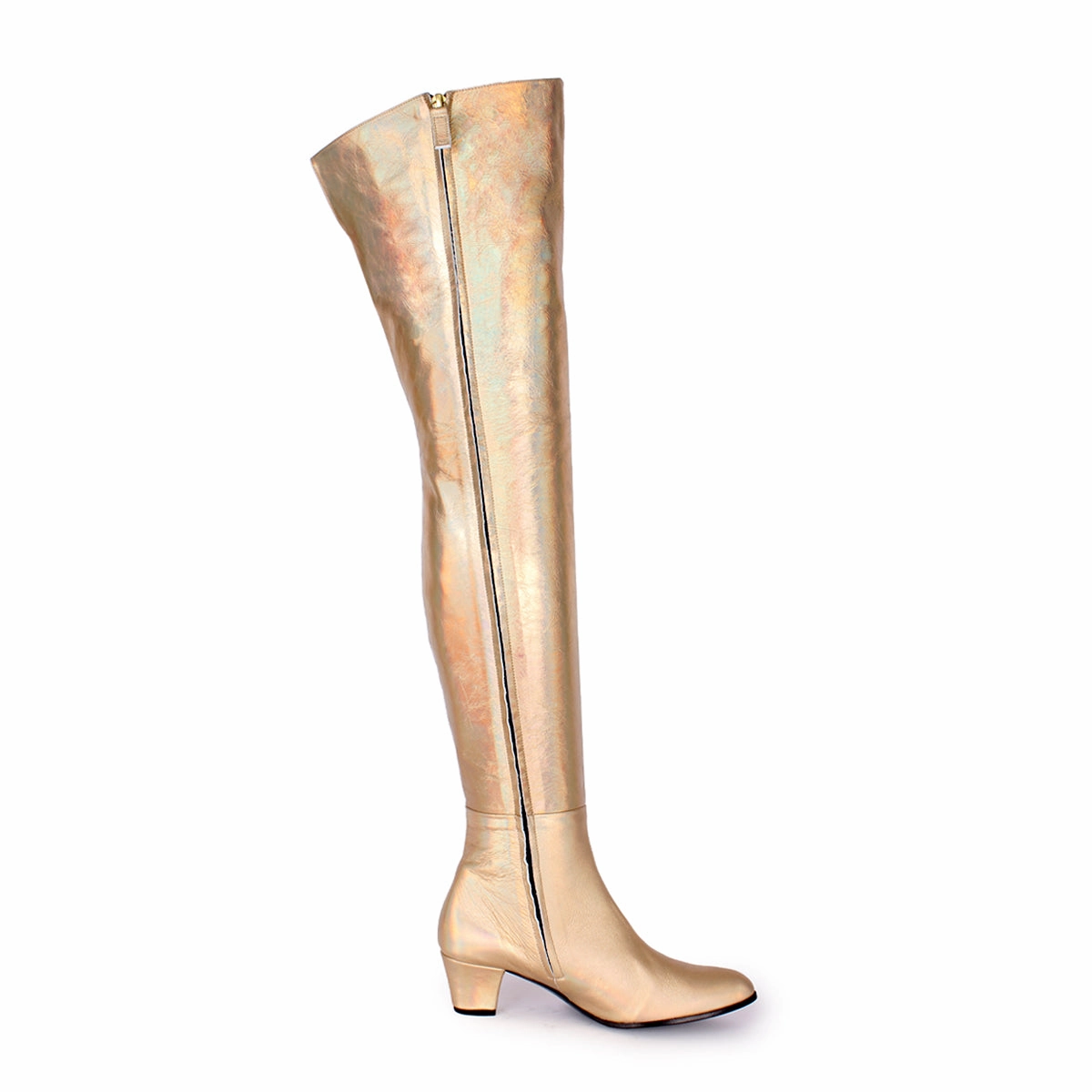 Overkneestiefel "Frdrique Bel" (Modell 595) Leder gold Stiefel 1b99