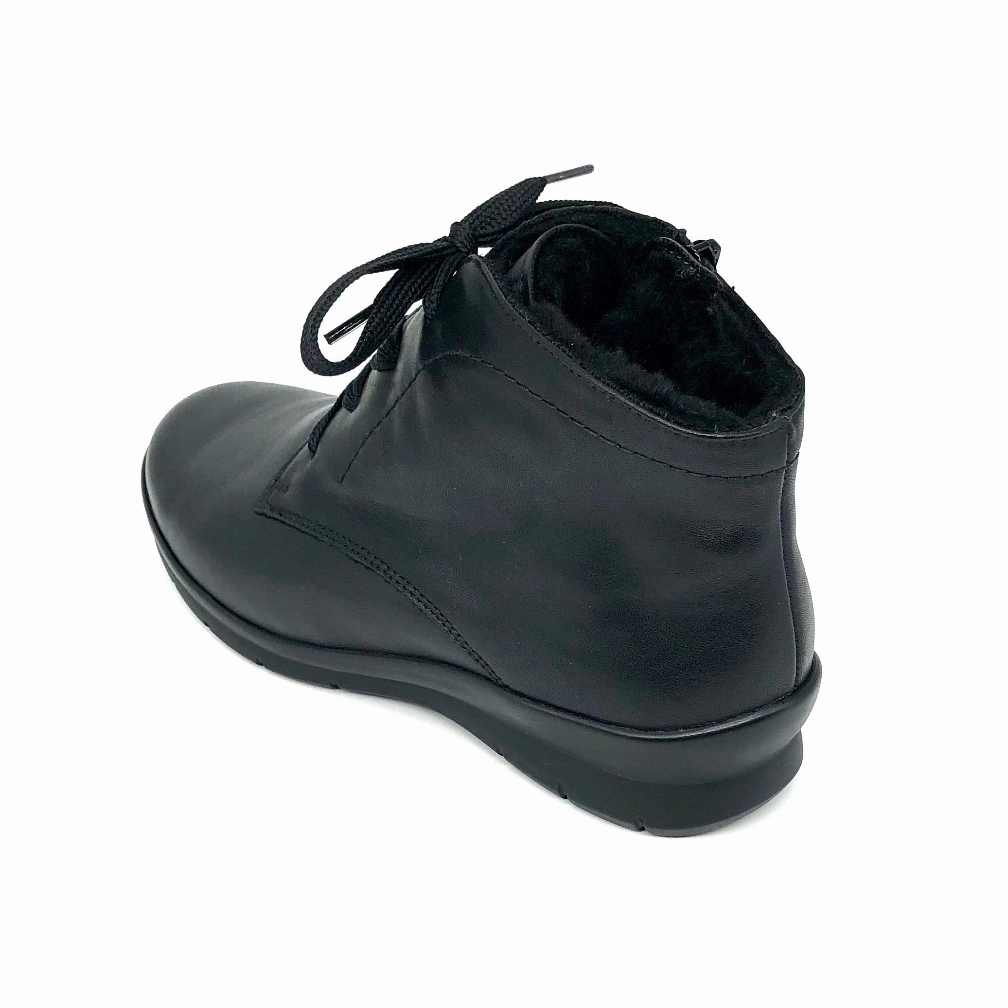 Juliet Stiefel Damen Schnrer Stiefel Warmfutter Schwarz Semler 16800