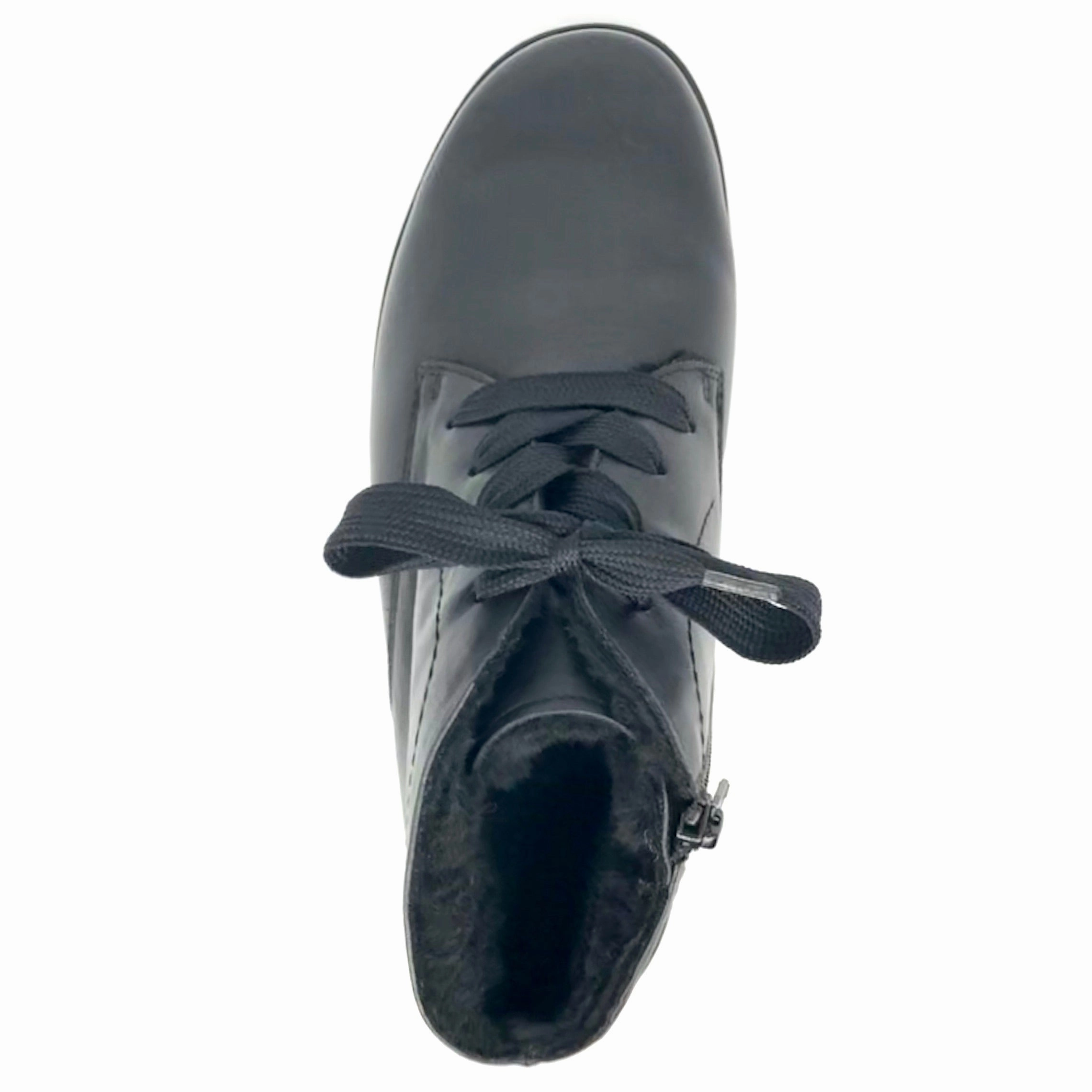 Damen Schnrer Stiefel Warmfutter Schwarz Semler 16800 Autry Stiefel