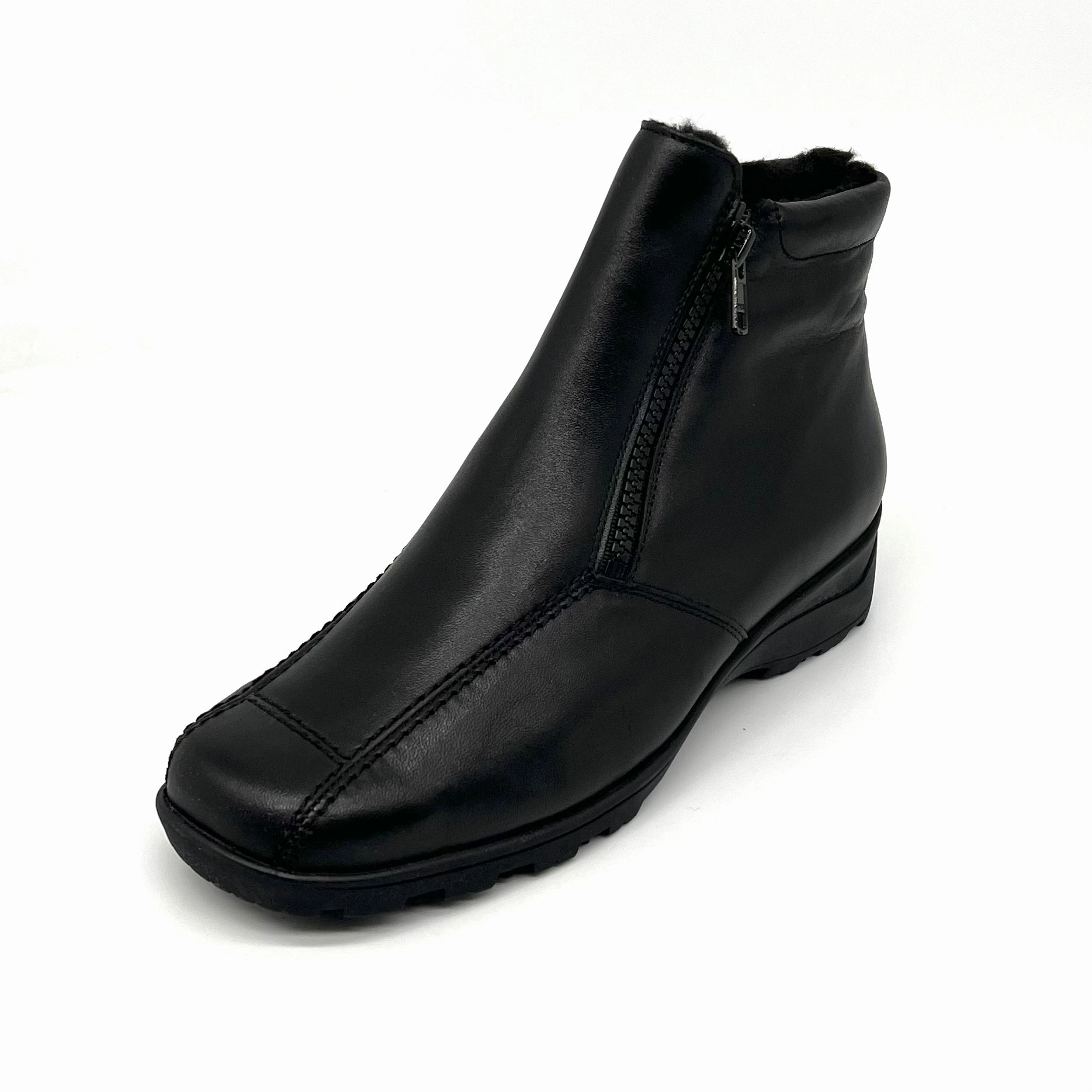 Paris Texas Stiefel Damen Reissverschluss Stiefel Warmfutter Schwarz Semler 17782