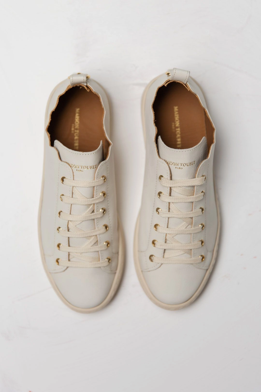 Sneaker Trend 2025 2026 Braut Sneaker aus nachhaltigem Leder - Julie Beige