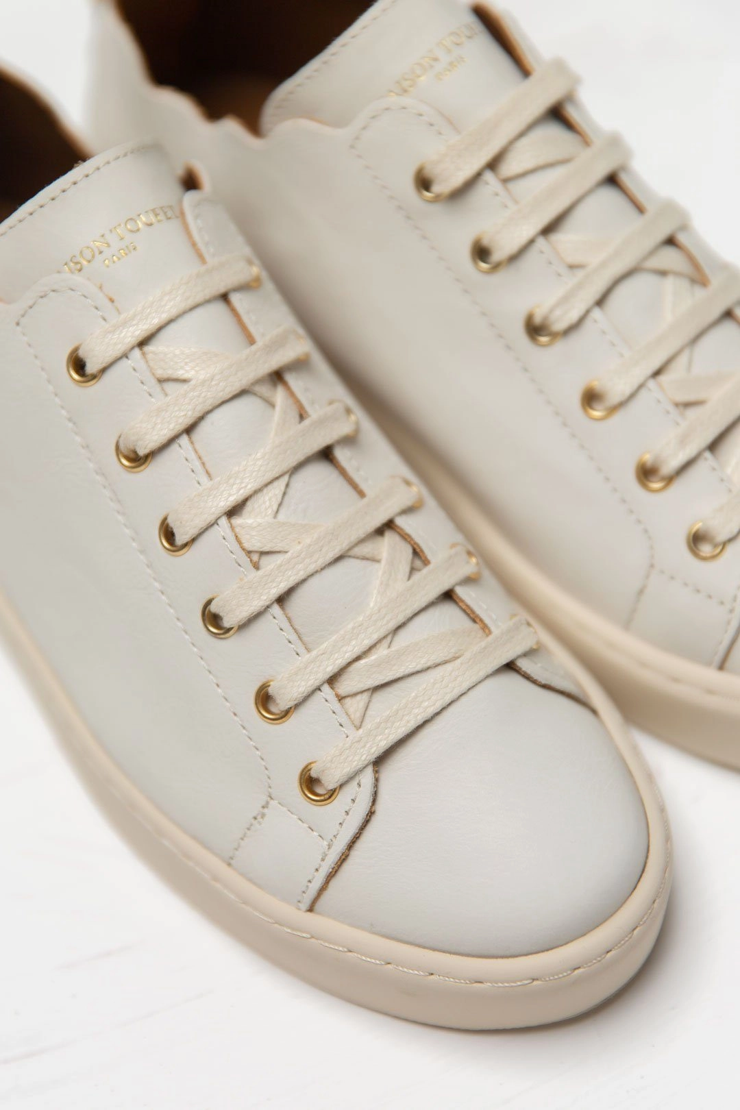 Audrey Sneaker Braut Sneaker aus nachhaltigem Leder - Julie Beige