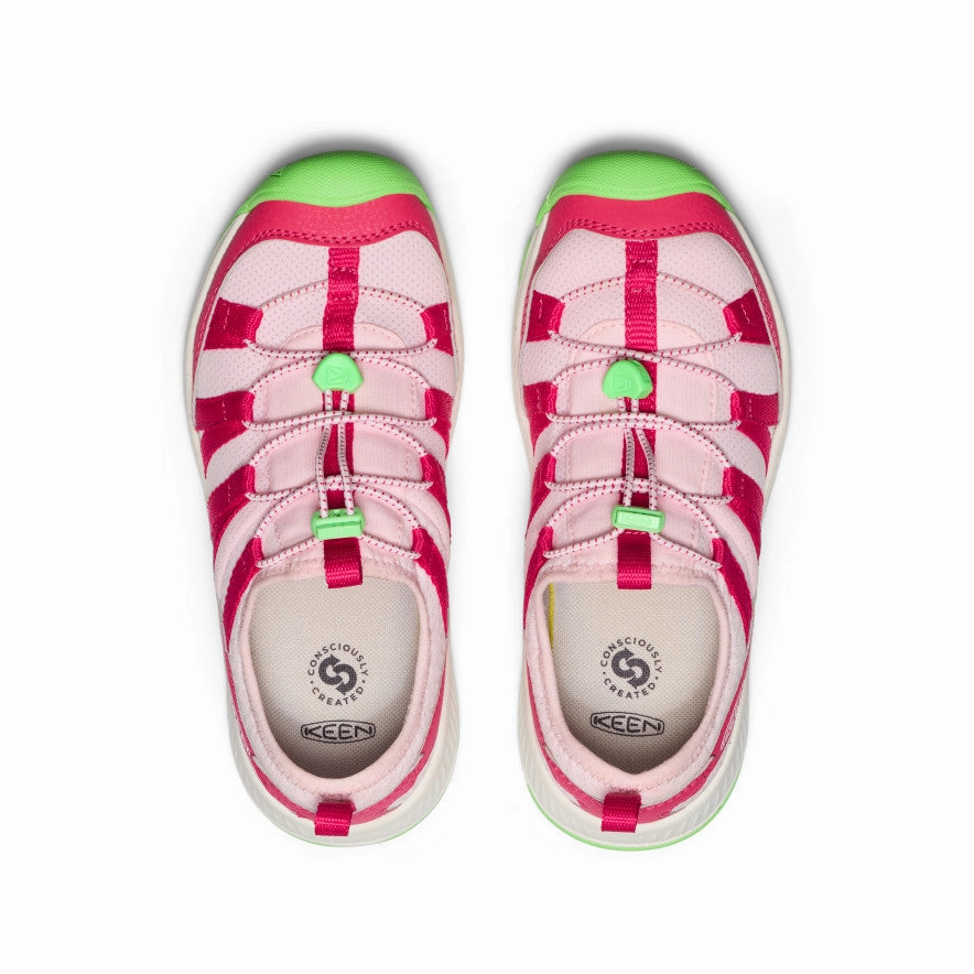 Sage Sneaker Low Big Kids' Motozoa Sneaker  |  Raspberry/Summer Green