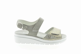 Plateau Sandalen Perlen Semler 45879