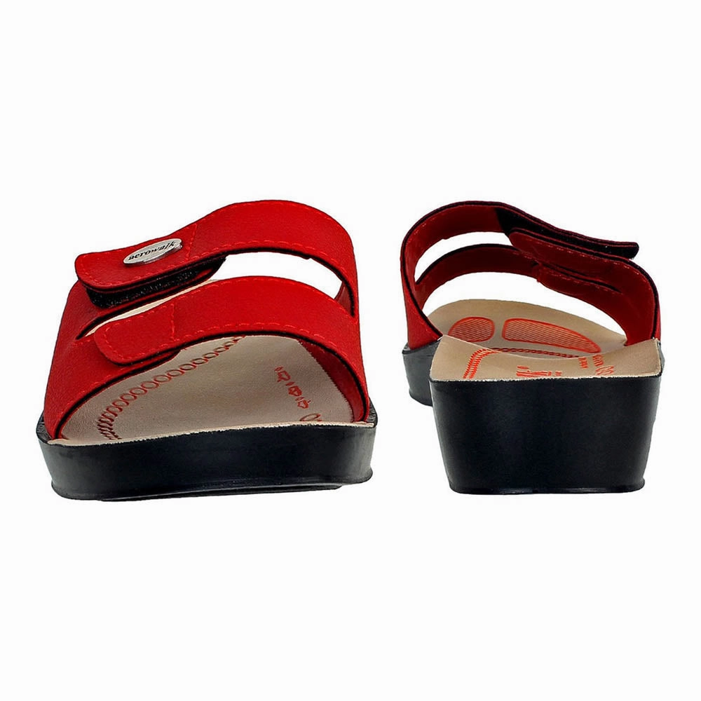 Aerowalk Women Slipper #0402 - RED Pantoffeln Baby