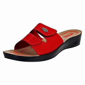 Aerowalk Women Slipper #0402 - RED Winter Home Pantoffeln