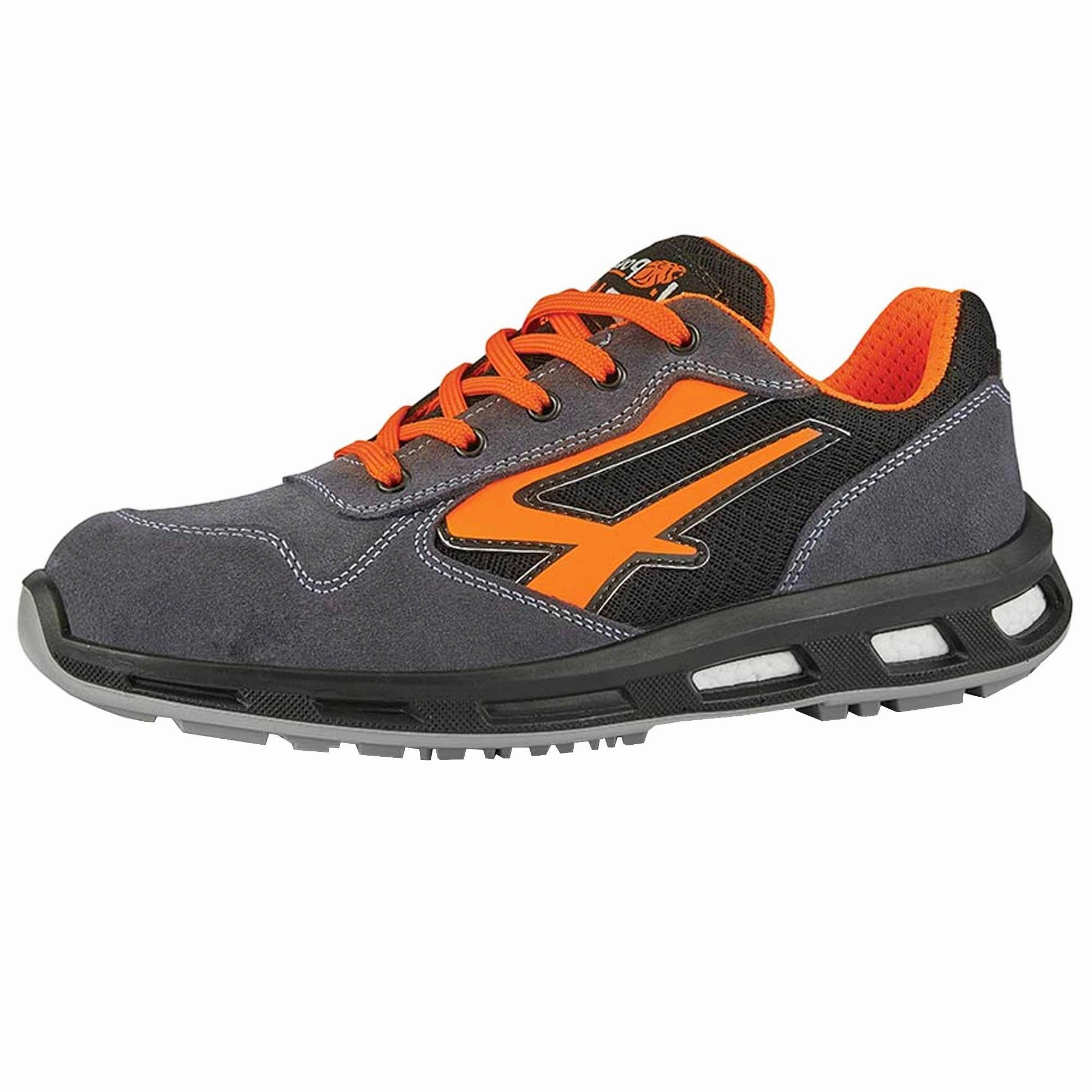 Sicherheitsschuh S1P ESD | Veloursleder | Alu-Schutzkappe | rutschhemmend | U-Power Orange ESD Schuhgröße Sicherheitsschuhe