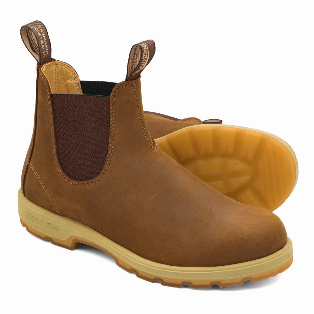 Umgekrempelte Stiefel Blundstone - 1320 Crazy Horse Lederstiefel // Braun