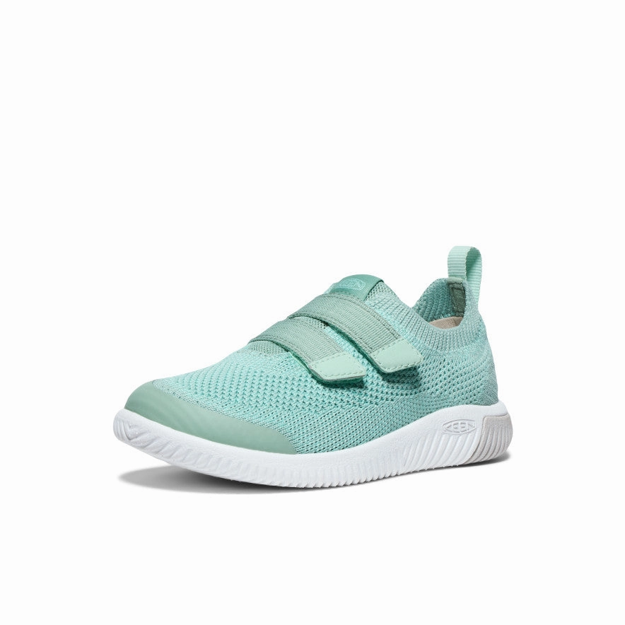 Sneaker Malen Little Kids' KNX Knit Double Strap  |  Granite Green/Lichen