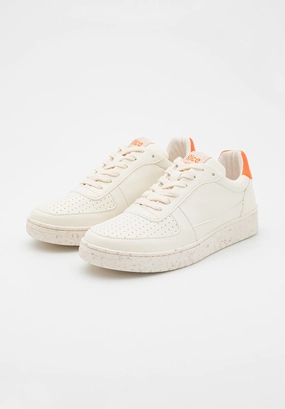 Recycling Sneaker Sneaker OPEN21 ecru / orange | RICE