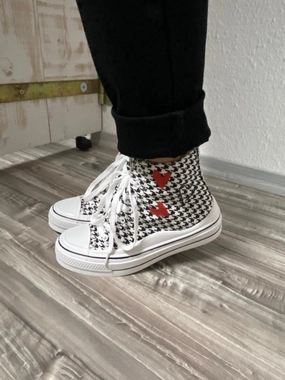 Sneaker "Herzliebe" schwarz/wei Sneaker Naturino